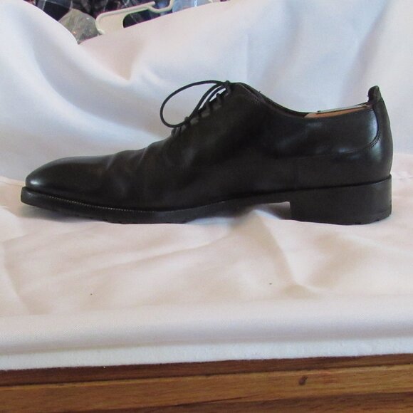 Fratelli Rossetti Black Derbys Size 9.5 Made in Italy Excellent Pre-Owned Cond. - Picture 4 of 11